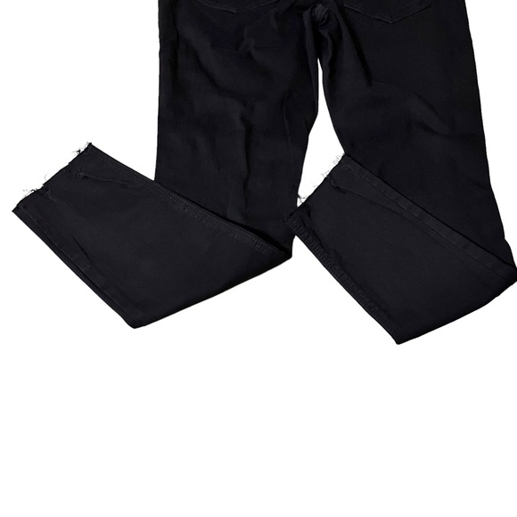 Old Navy Sz 8 Mid Rise Distressed Rockstar Super Skinny Jeans Black Ankle - Picture 8 of 11